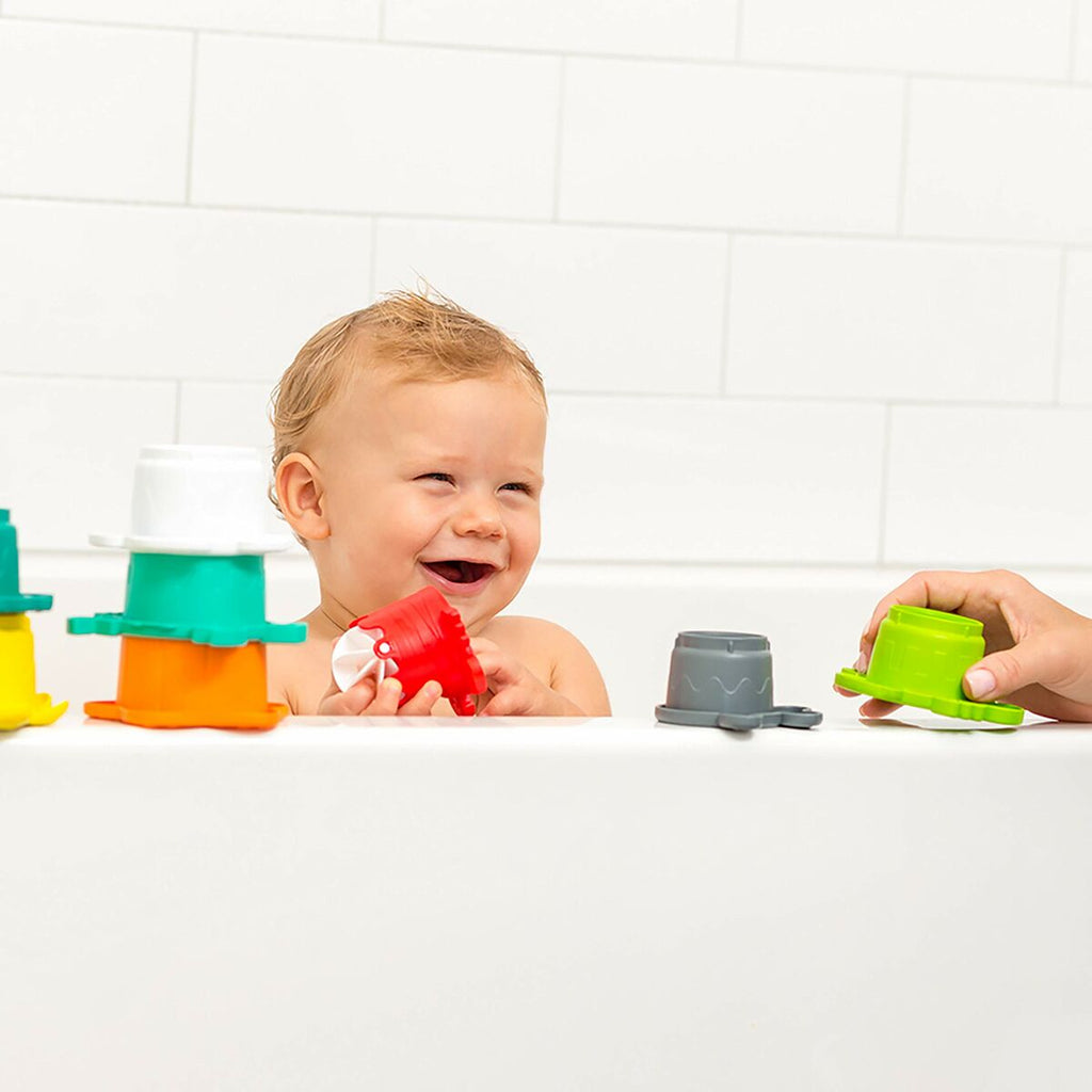 Set de baño acuático de 17 piezas, plástico naranja — imagen 4