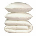 Edredón blanco cálido 400 g/m² con almohada, 240 x 260 cm