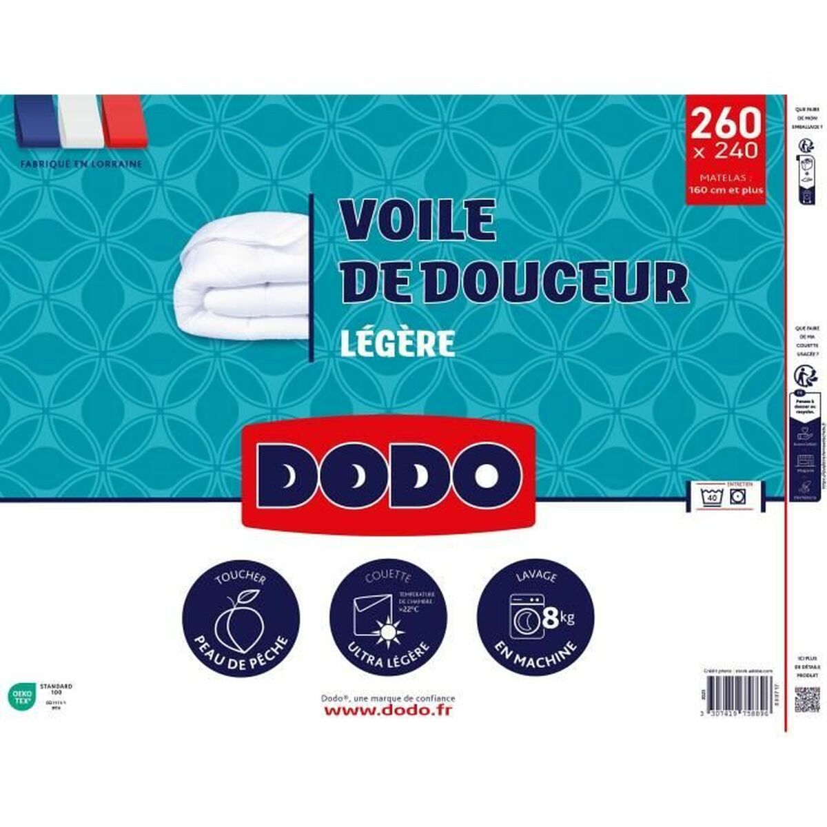 Relleno nórdico DODO Voile de Douceur blanco, 240 x 260 cm