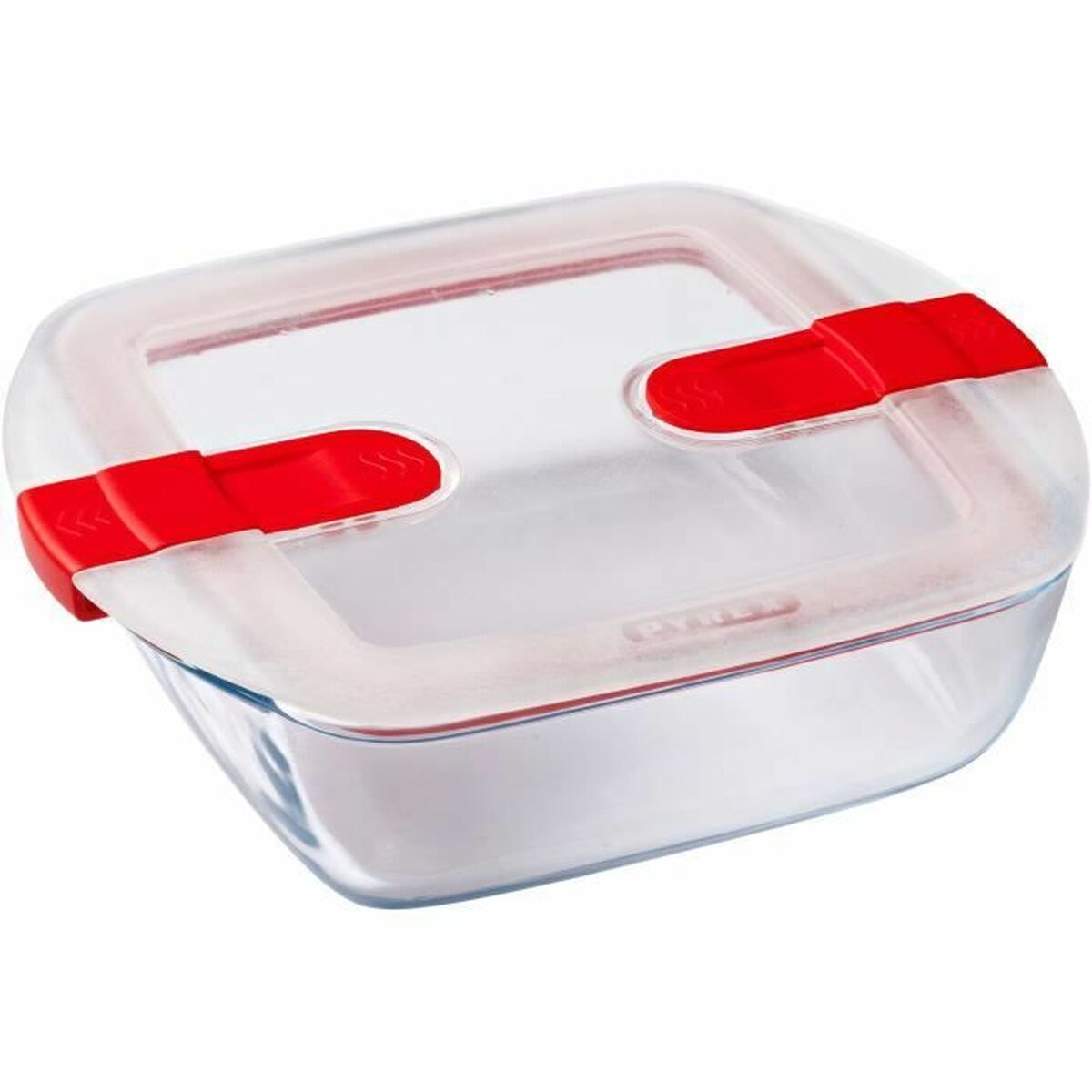 Set de 3 recipientes Pyrex de vidrio, 1 L, aptos para microondas — imagen 2