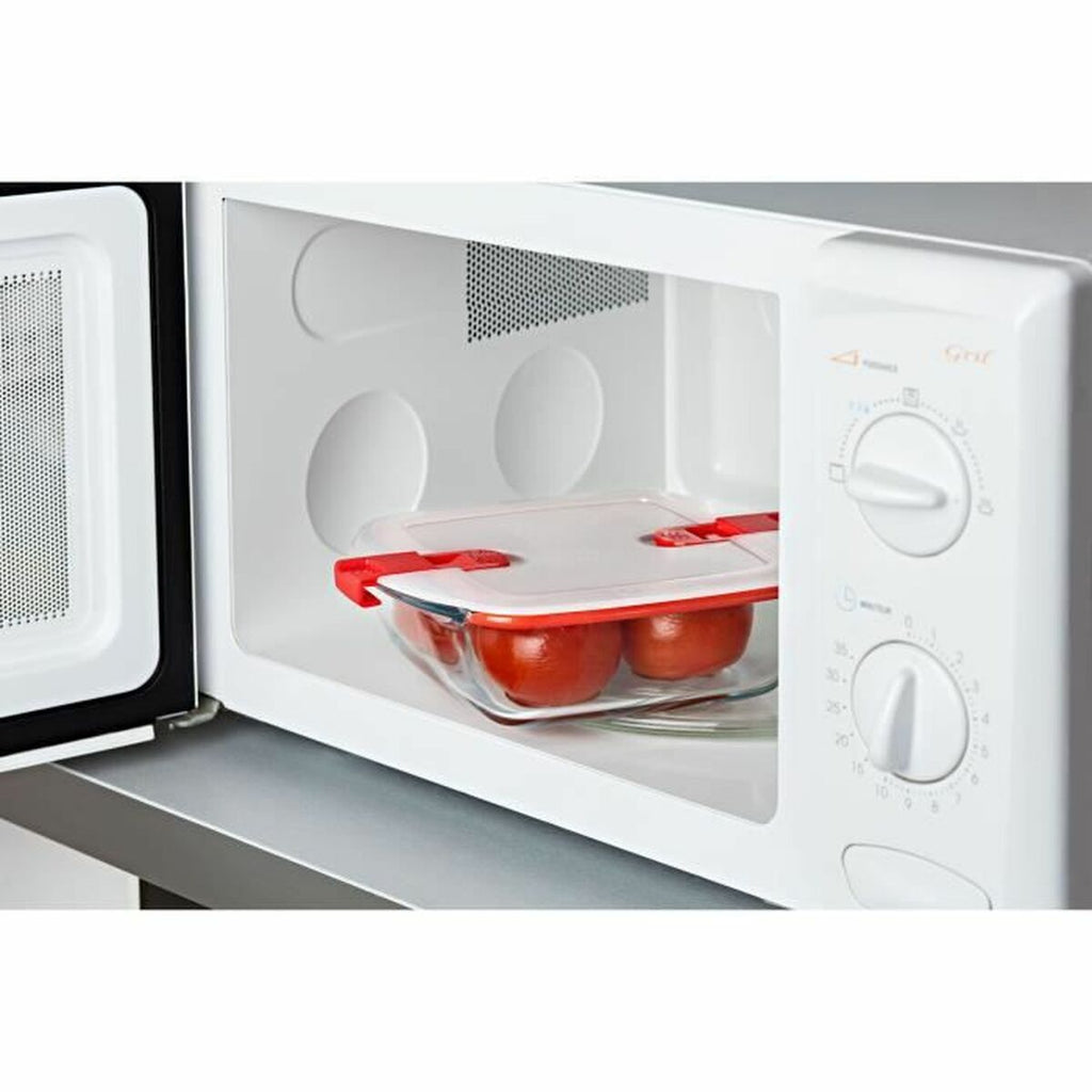 Set de 3 recipientes Pyrex de vidrio, 1 L, aptos para microondas — imagen 3