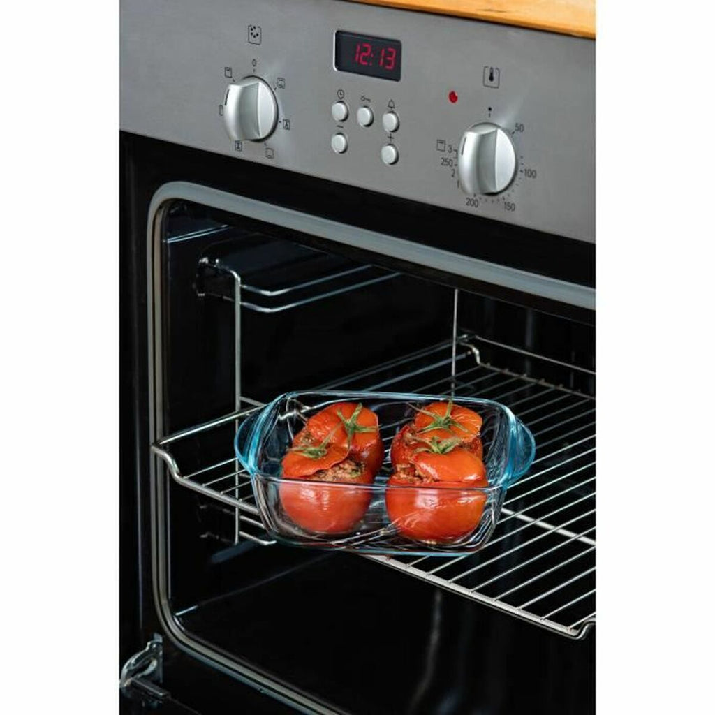Set de 3 recipientes Pyrex de vidrio, 1 L, aptos para microondas — imagen 4