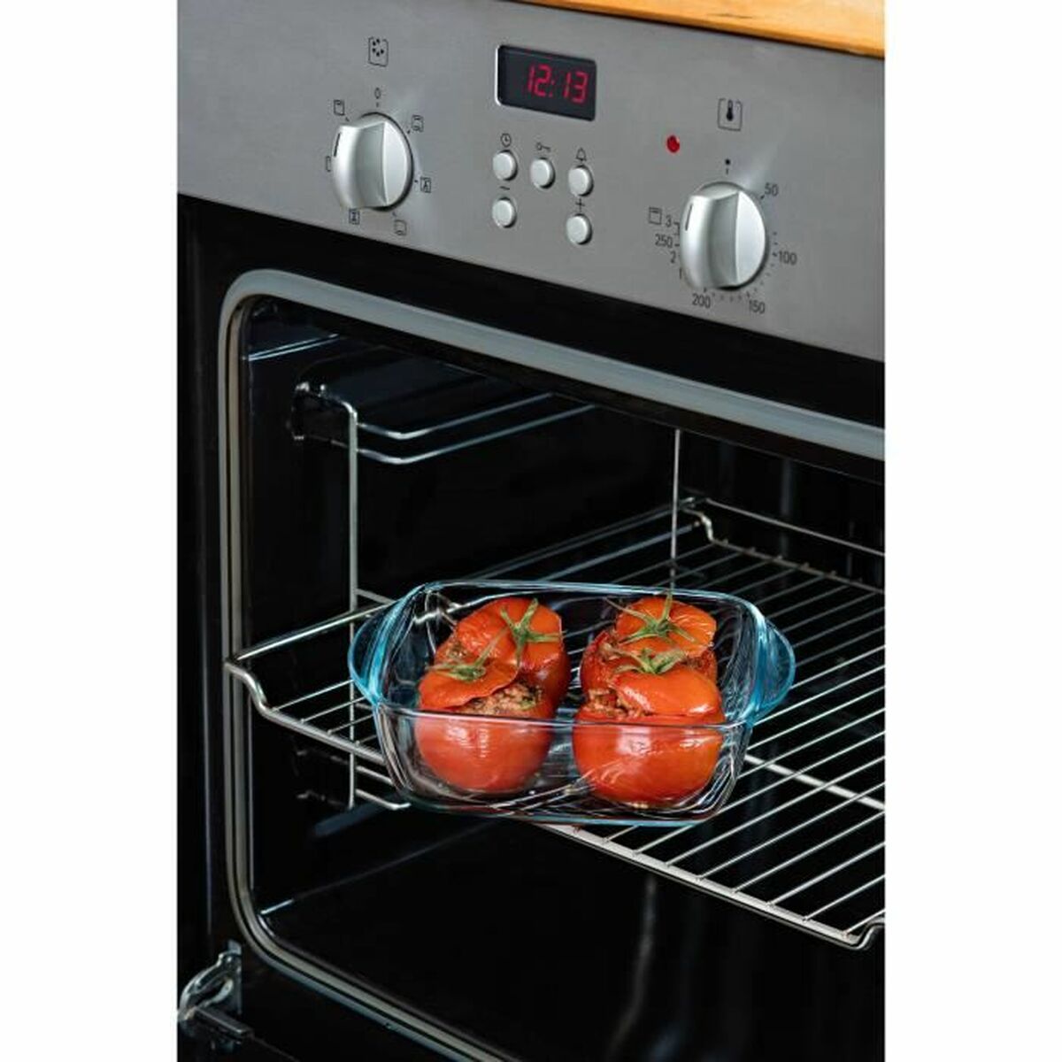Set de 3 recipientes Pyrex de vidrio, 1 L, aptos para microondas — imagen 4