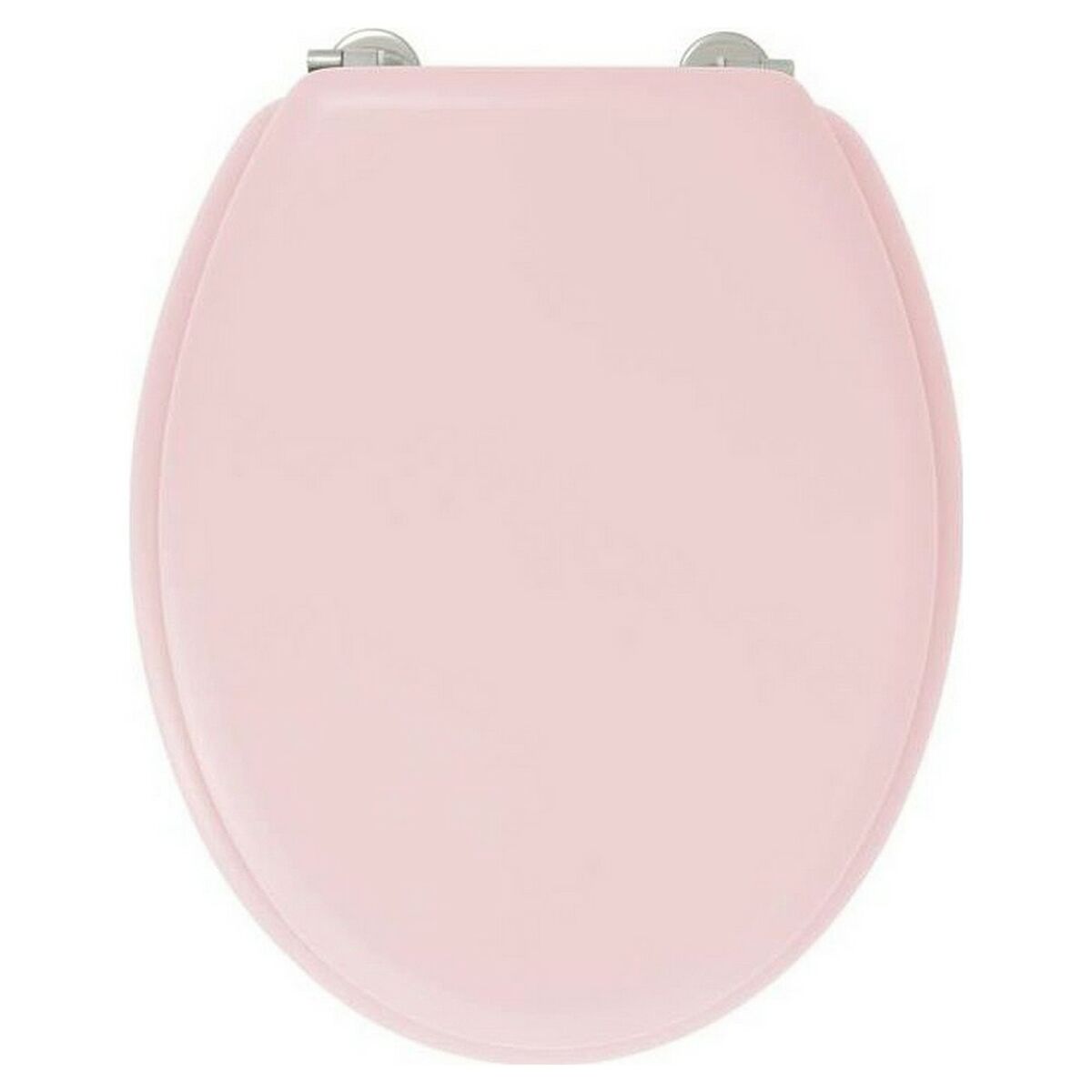 Tapa para inodoro de madera MDF rosa, 38 x 46 cm