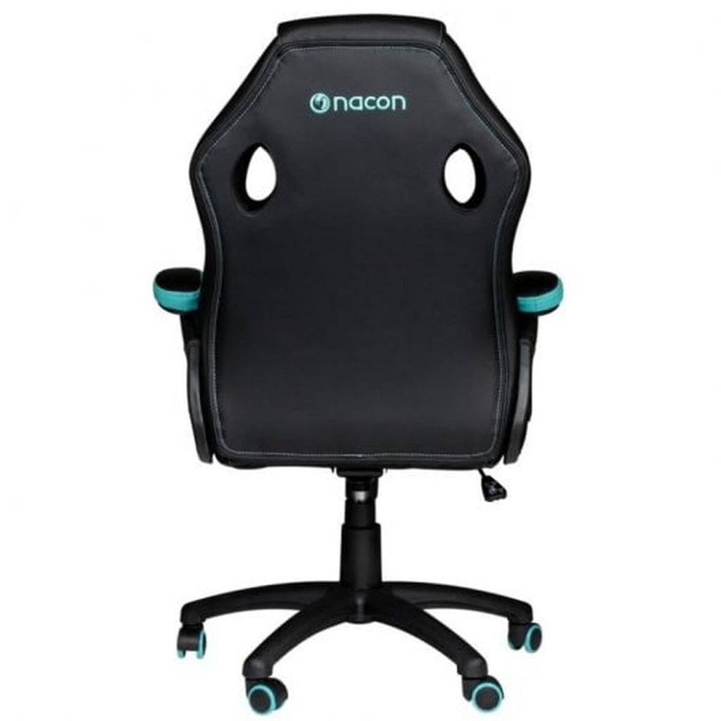 Silla gaming con base de 5 ruedas, azul y negro — imagen 9