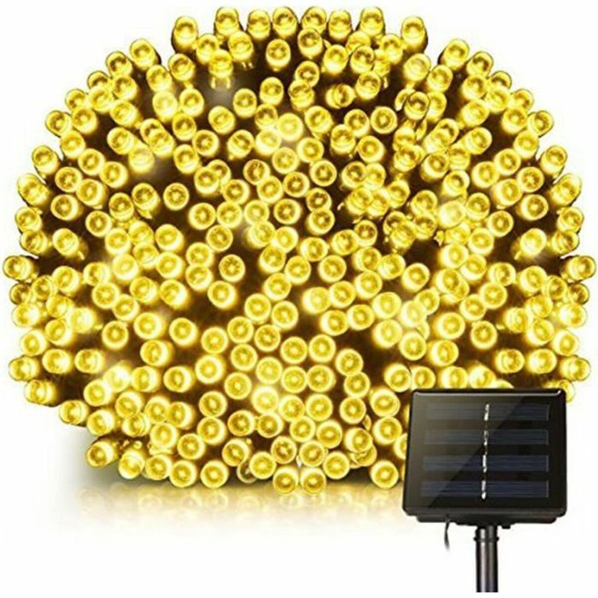 Guirnalda de luces LED solar, 400 luces, 33,9 m