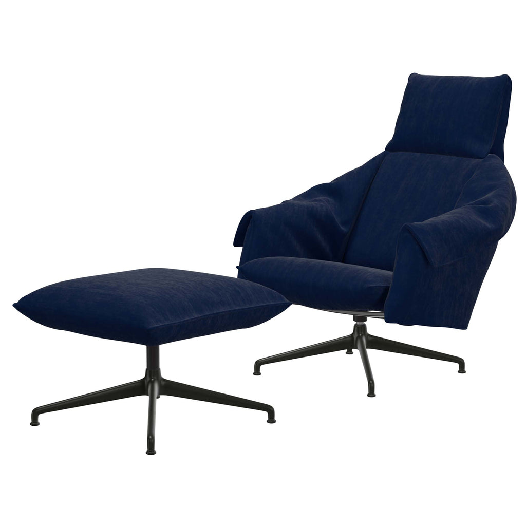 Vitra Bascule Highback & Ottoman drehbar Sessel