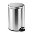 Cubo para basura redondo de acero inoxidable, 20 L