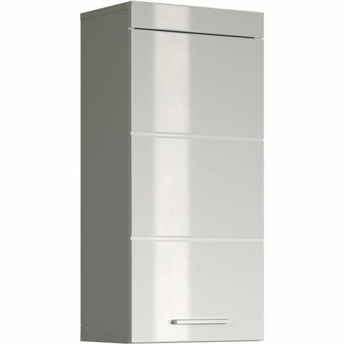 Estantería de baño blanca de aglomerado, 37 x 77 x 23 cm