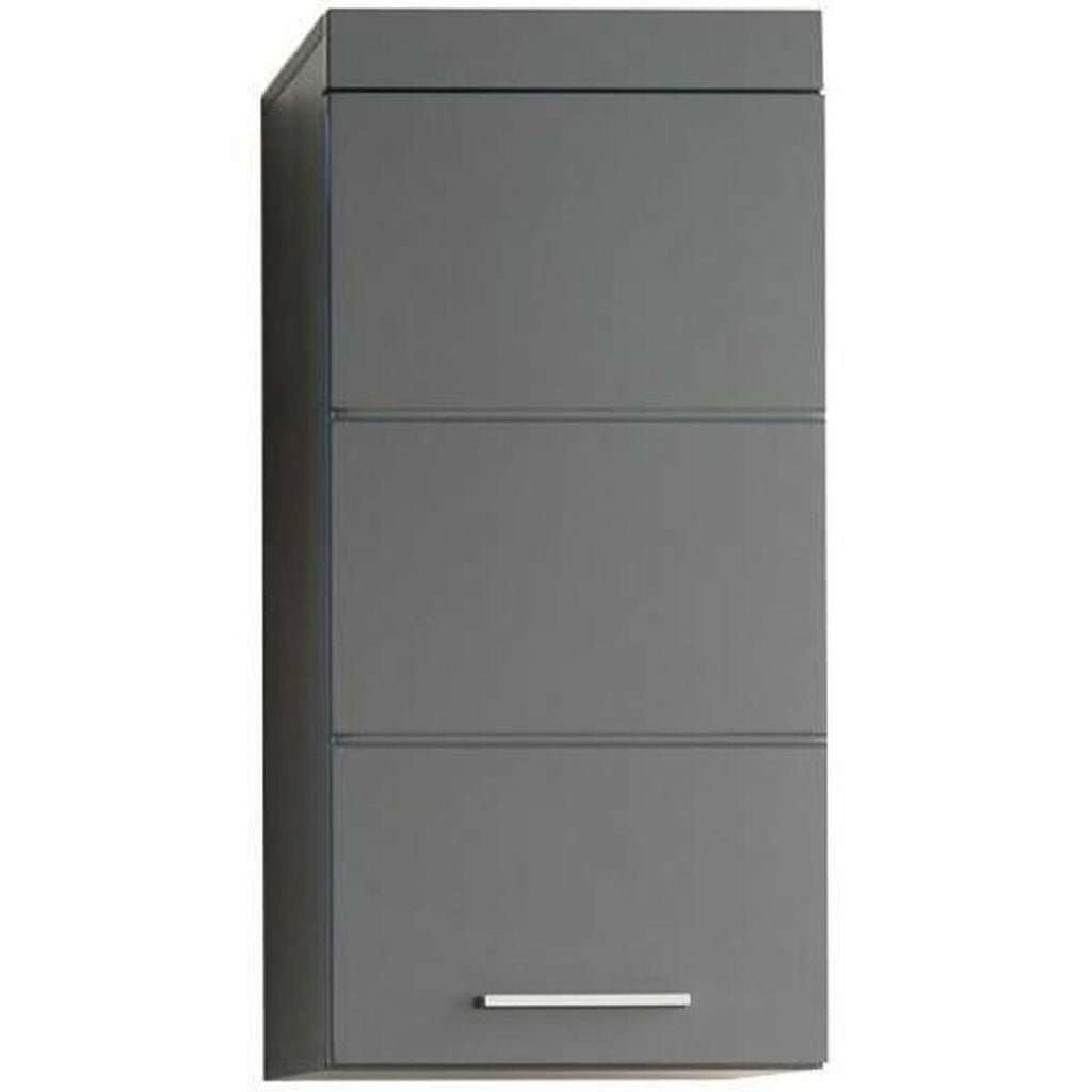 Estantería de baño gris de aglomerado, 37 x 77 x 23 cm