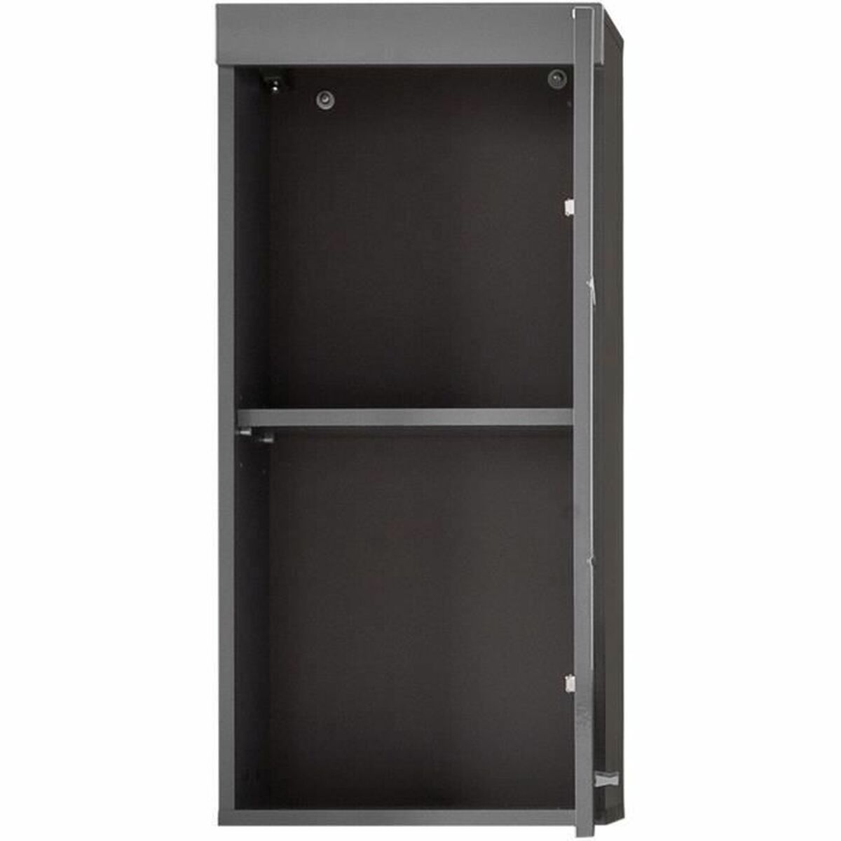 Estantería de baño gris de aglomerado, 37 x 77 x 23 cm — imagen 3