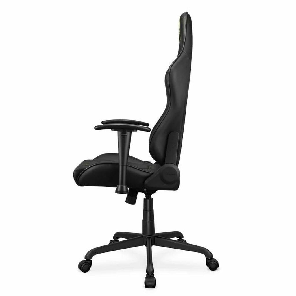 Silla gaming reclinable con antivuelco, oro y negro — imagen 3