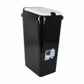 Cubo para basura rectangular, negro (6 unidades)