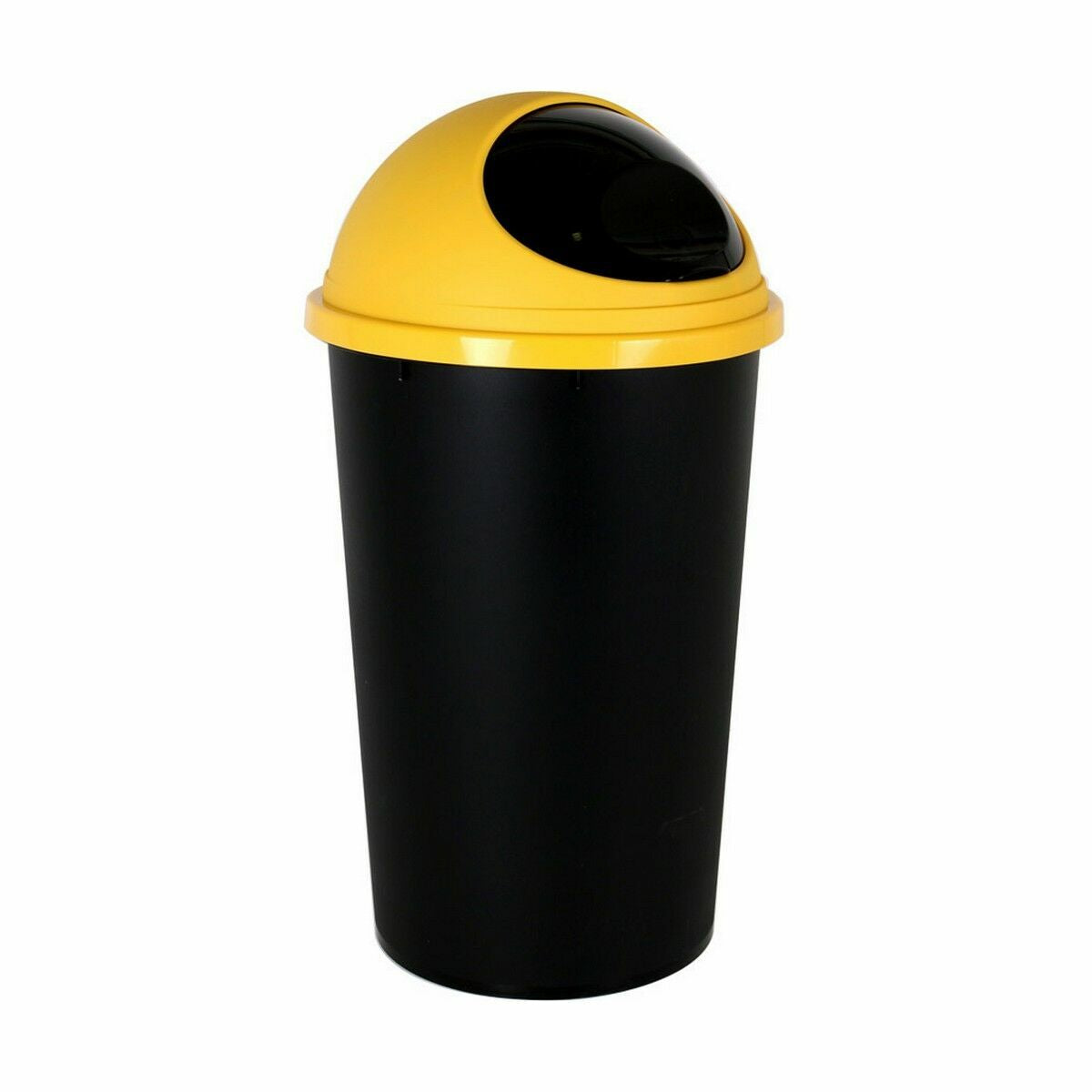 Cubo para basura de 25 L, amarillo y negro (10 unidades)