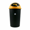 Cubo para basura de 50 L, amarillo y negro