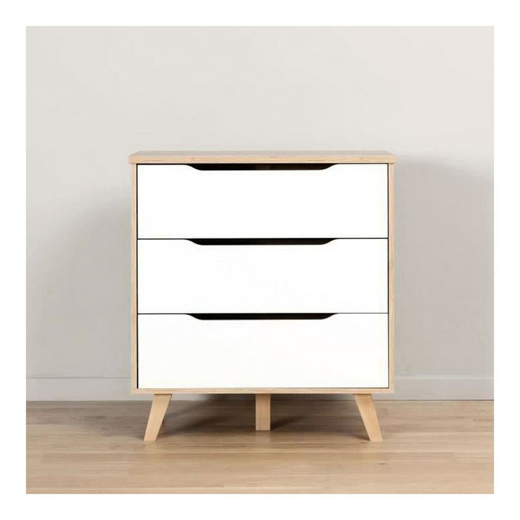 Cajonera de madera con detalles en roble, 3 cajones — imagen 9