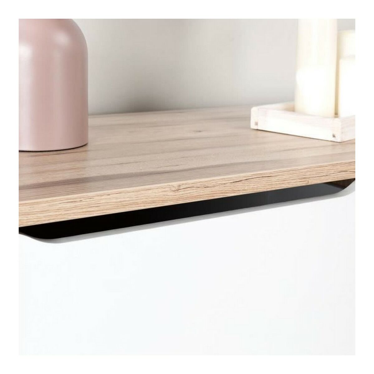 Cajonera de madera con detalles en roble, 3 cajones — imagen 12