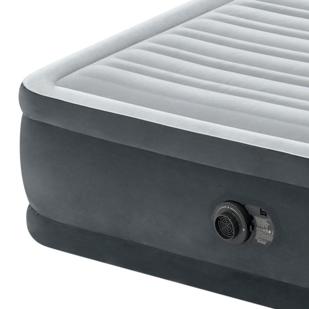 Cama hinchable doble gris, 152 x 46 x 203 cm — imagen 2