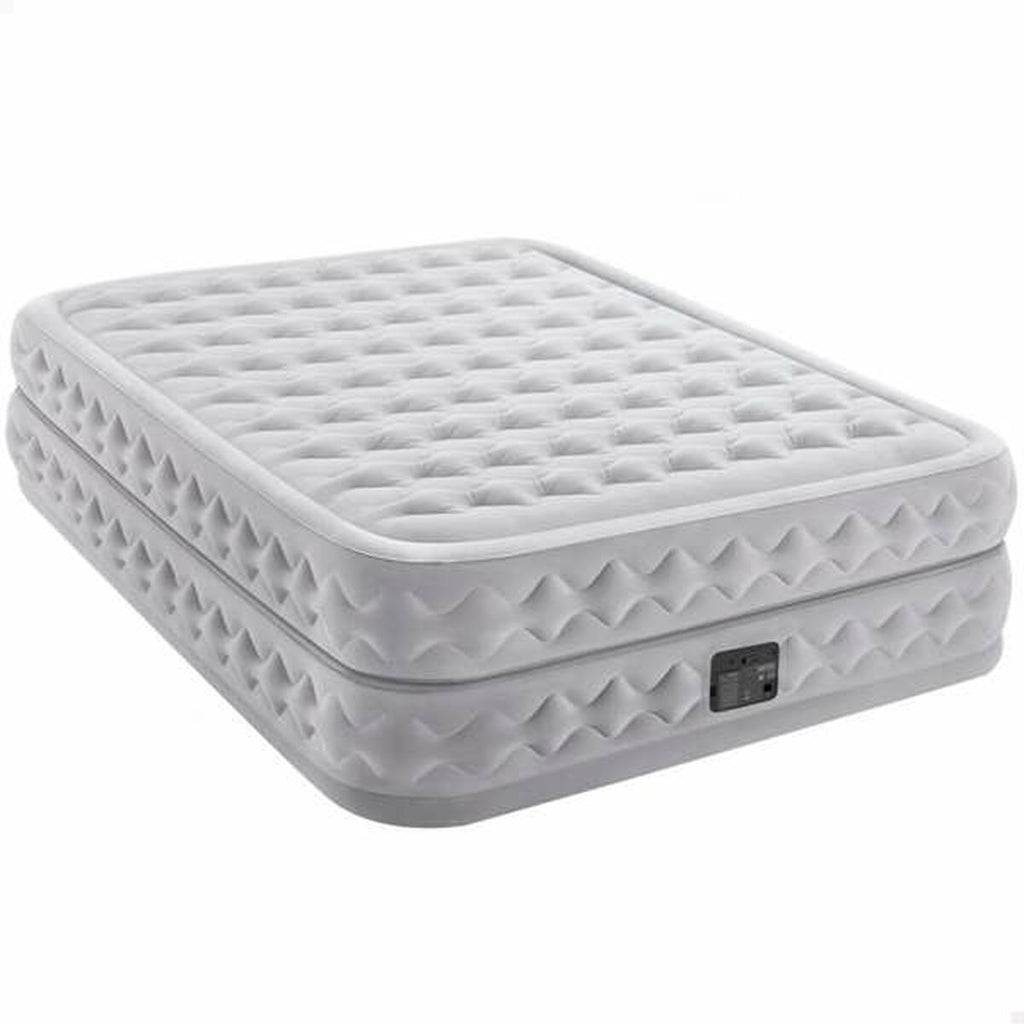 Cama hinchable doble de PVC y poliéster, 152 x 203 cm