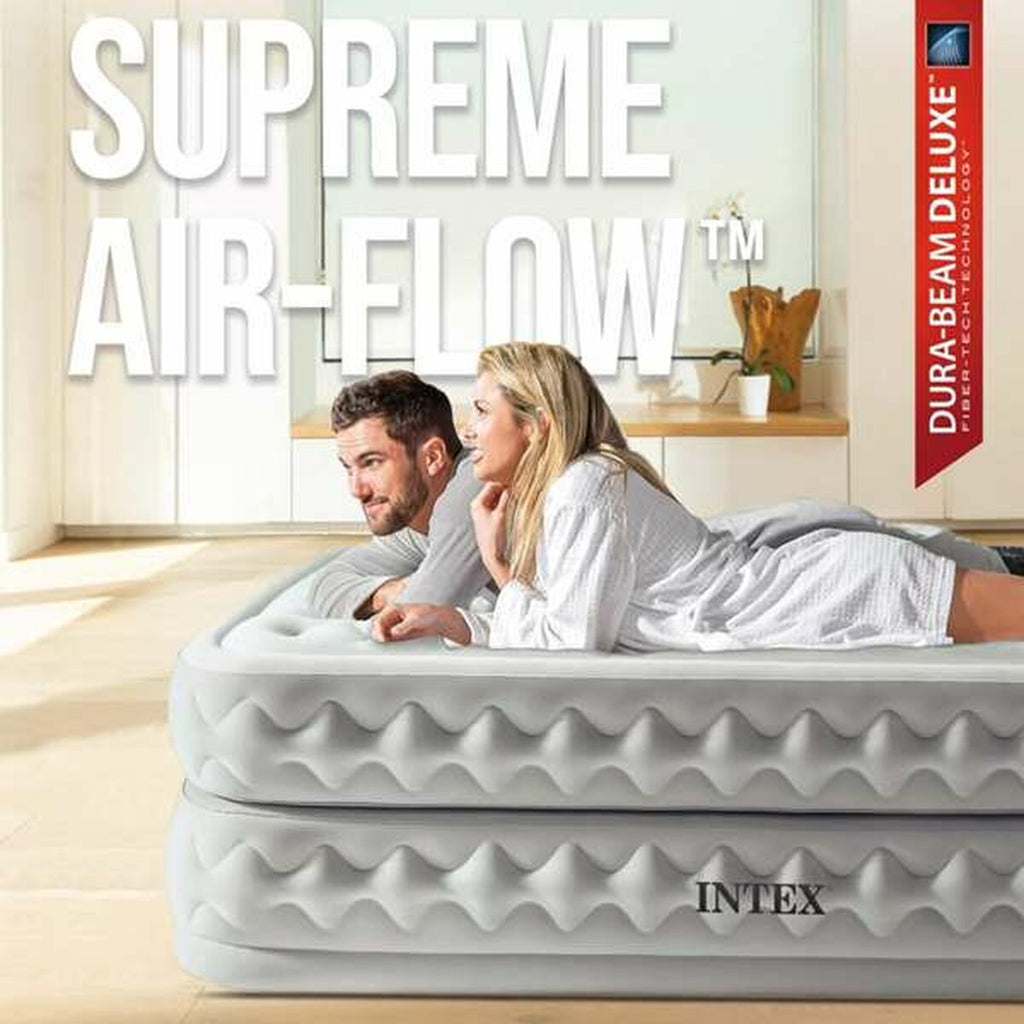 Cama hinchable doble de PVC y poliéster, 152 x 203 cm — imagen 5