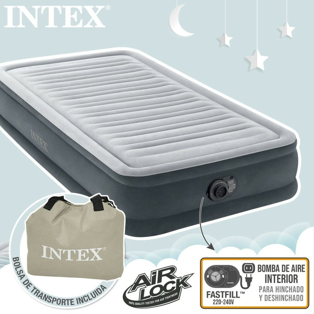 Cama hinchable individual con motor, 99 x 33 x 191 cm — imagen 3
