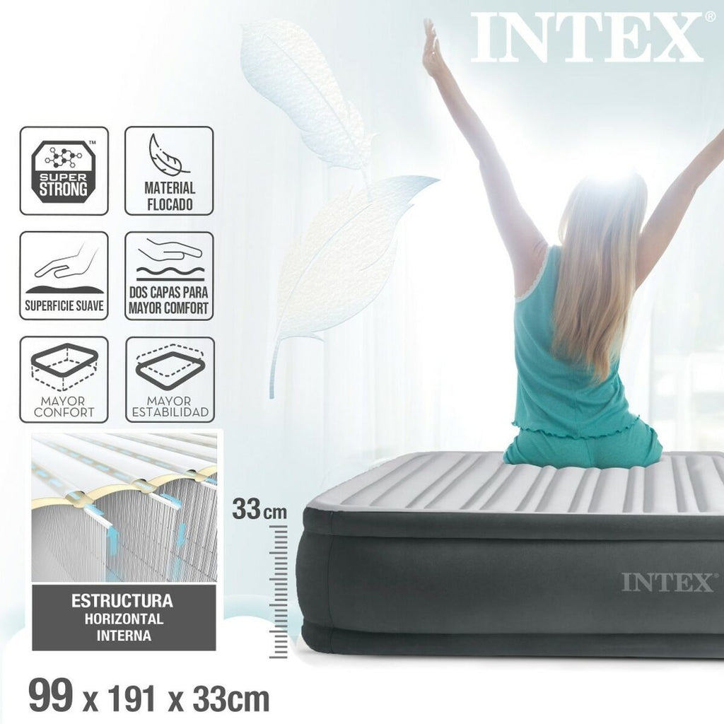 Cama hinchable individual con motor, 99 x 33 x 191 cm — imagen 4
