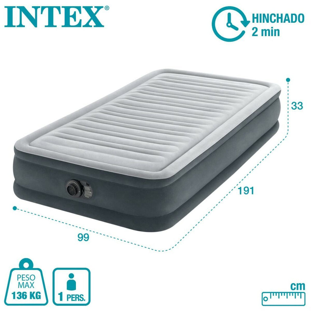 Cama hinchable individual con motor, 99 x 33 x 191 cm — imagen 6