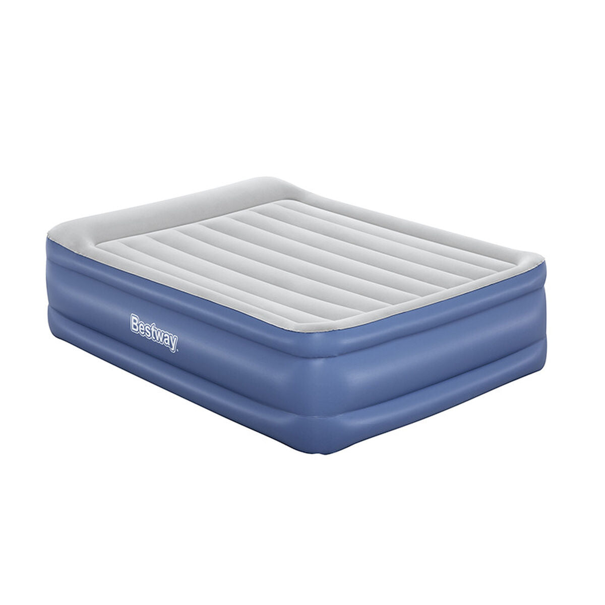Cama hinchable doble con motor, 203 x 152 x 56 cm