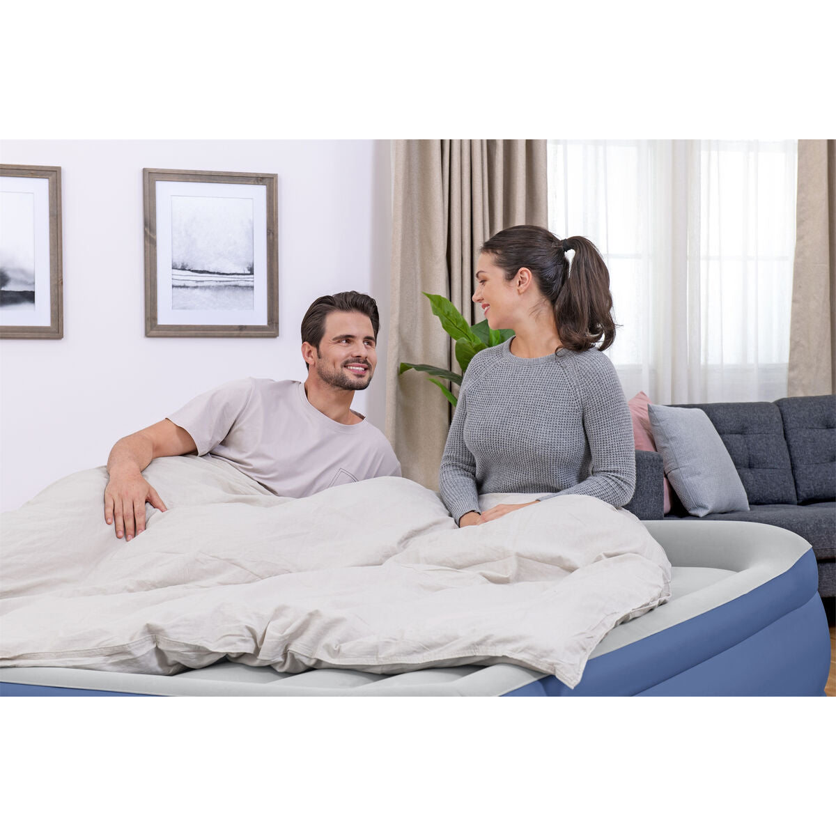 Cama hinchable doble con motor, 203 x 193 x 56 cm — imagen 10