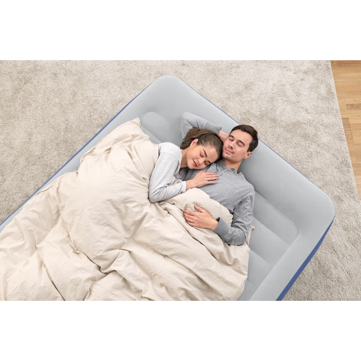 Cama hinchable doble con motor, 203 x 61 x 152 cm — imagen 4