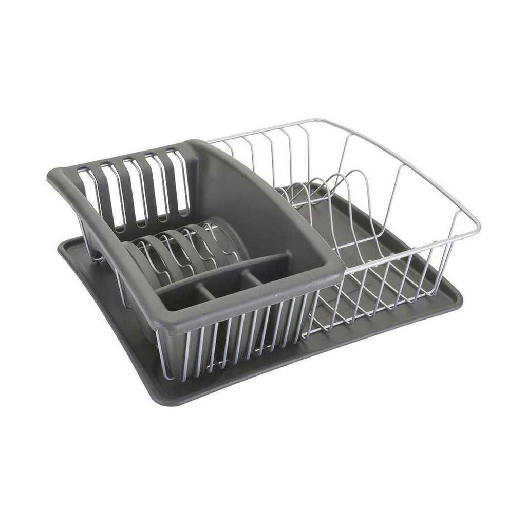 Escurridor de fregadero Metaltex gris, 35 x 30 x 11 cm