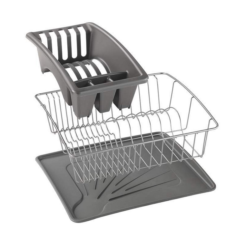 Escurridor de fregadero Metaltex gris, 35 x 30 x 11 cm — imagen 3