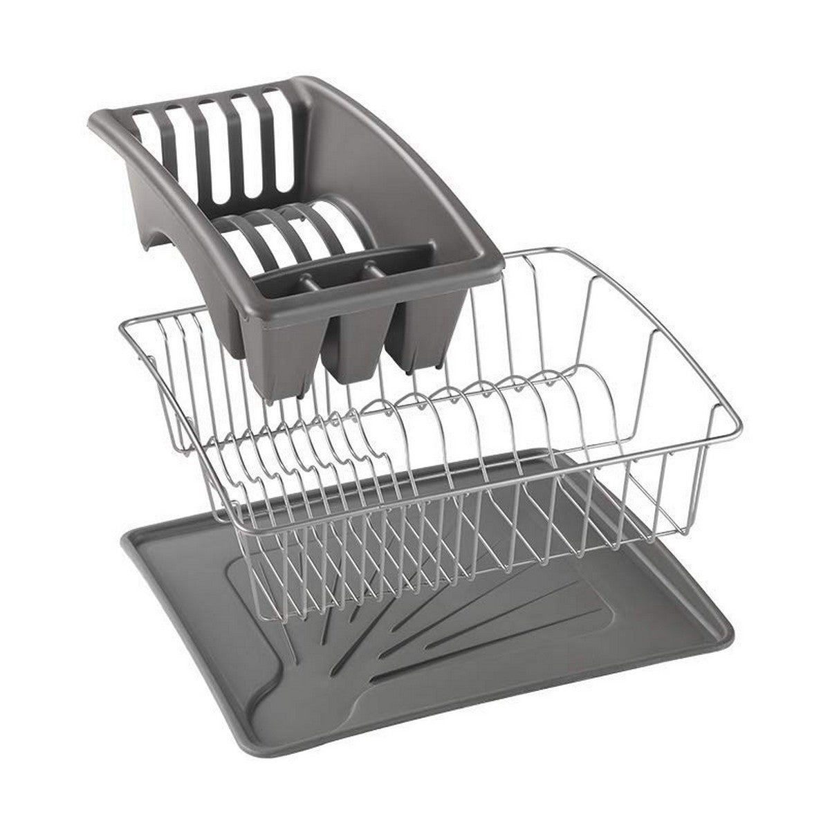 Escurridor de fregadero Metaltex gris, 35 x 30 x 11 cm — imagen 3