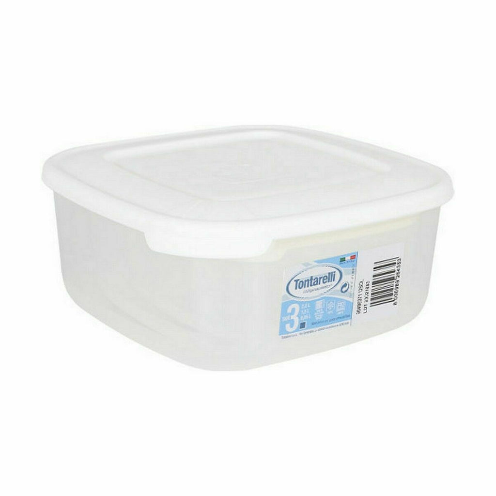 Set de 3 fiambreras blancas, de 1 a 2,5 litros — imagen 2