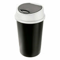 Cubo para basura de 25 L, negro (10 unidades)