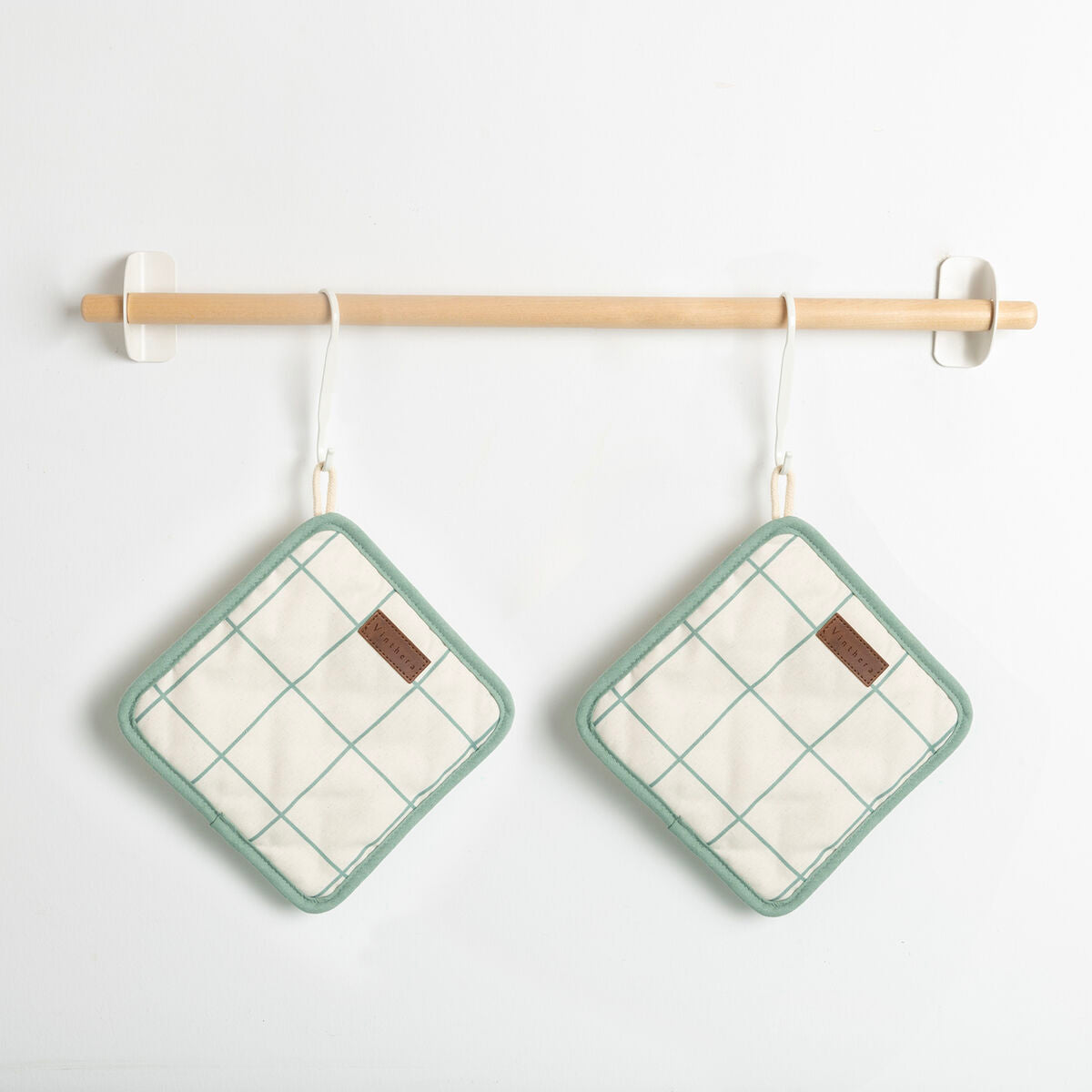 Agarrador para horno bicolor, 2 piezas (12 unidades)