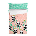 Saco nórdico infantil de algodón, estampado Panda Garden