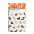 Saco nórdico infantil de algodón, estampado Mr Fox Dogs