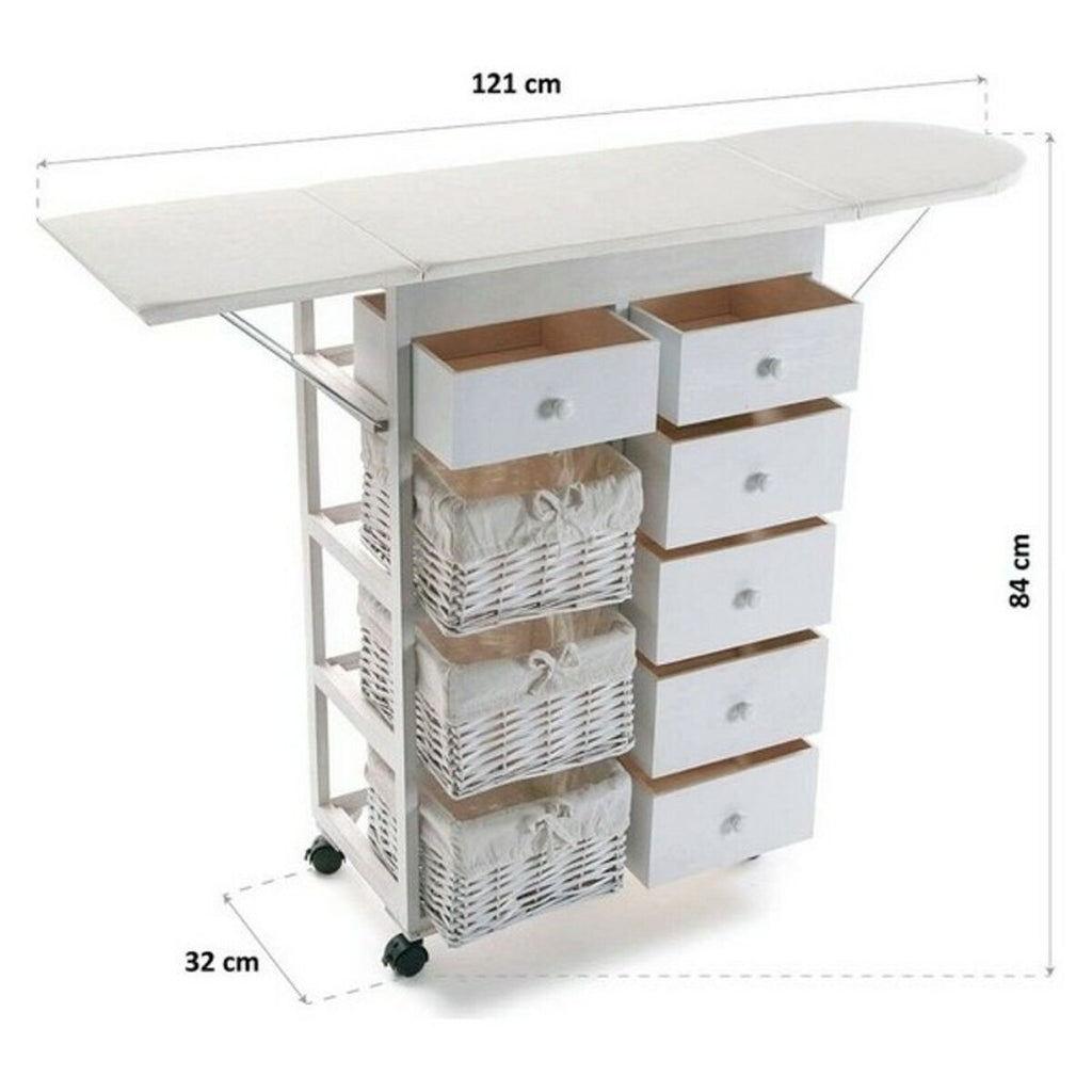Mueble auxiliar de madera, 32 x 84 x 121 cm — imagen 3