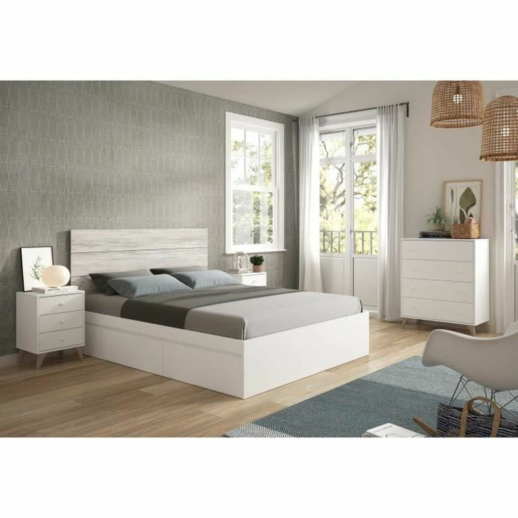 Cómoda de 4 cajones en blanco, 40 x 95 cm — imagen 3