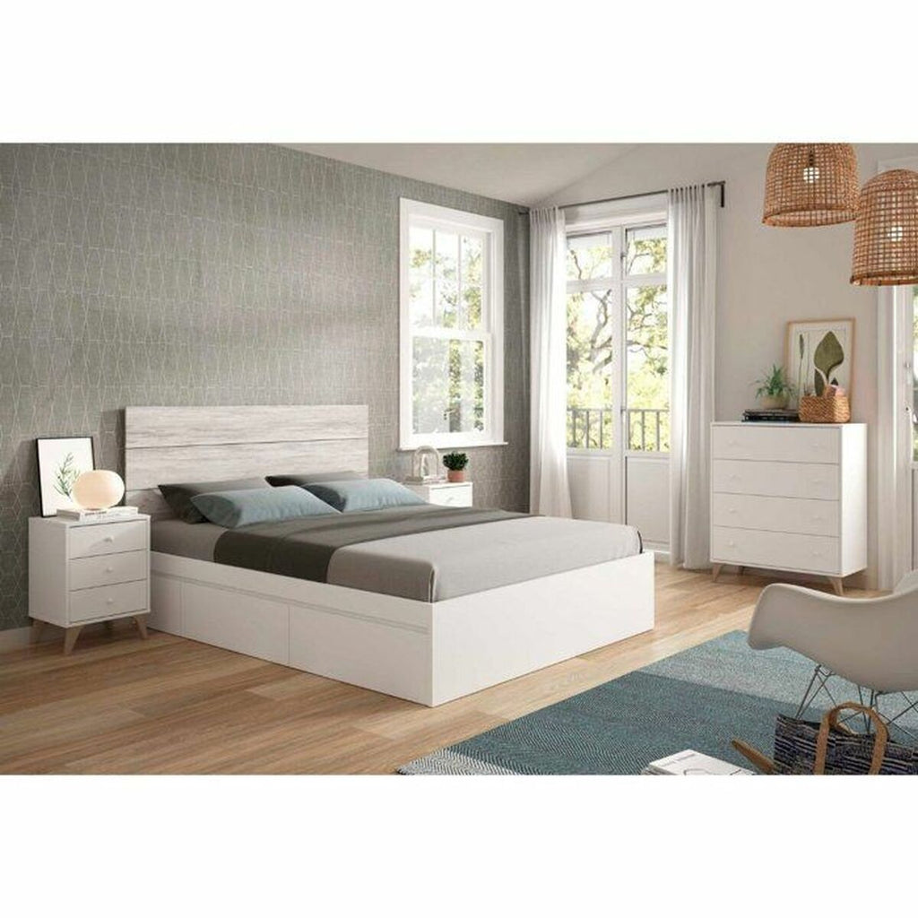 Cómoda de 4 cajones en blanco, 40 x 95 cm — imagen 4