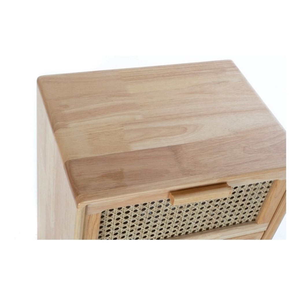 Cajonera Bali de caucho y ratán con rejilla, 40 x 30 x 72 cm — imagen 2