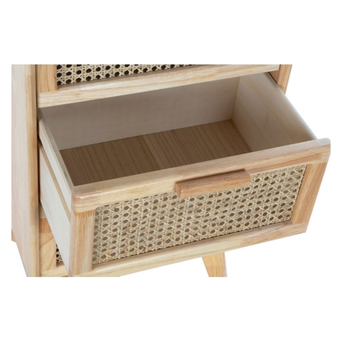 Cajonera Bali de caucho y ratán con rejilla, 40 x 30 x 72 cm — imagen 4