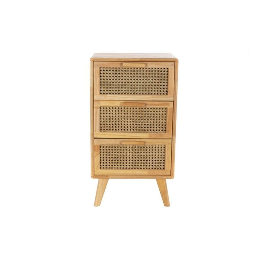 Cajonera Bali de caucho y ratán con rejilla, 40 x 30 x 72 cm — imagen 5