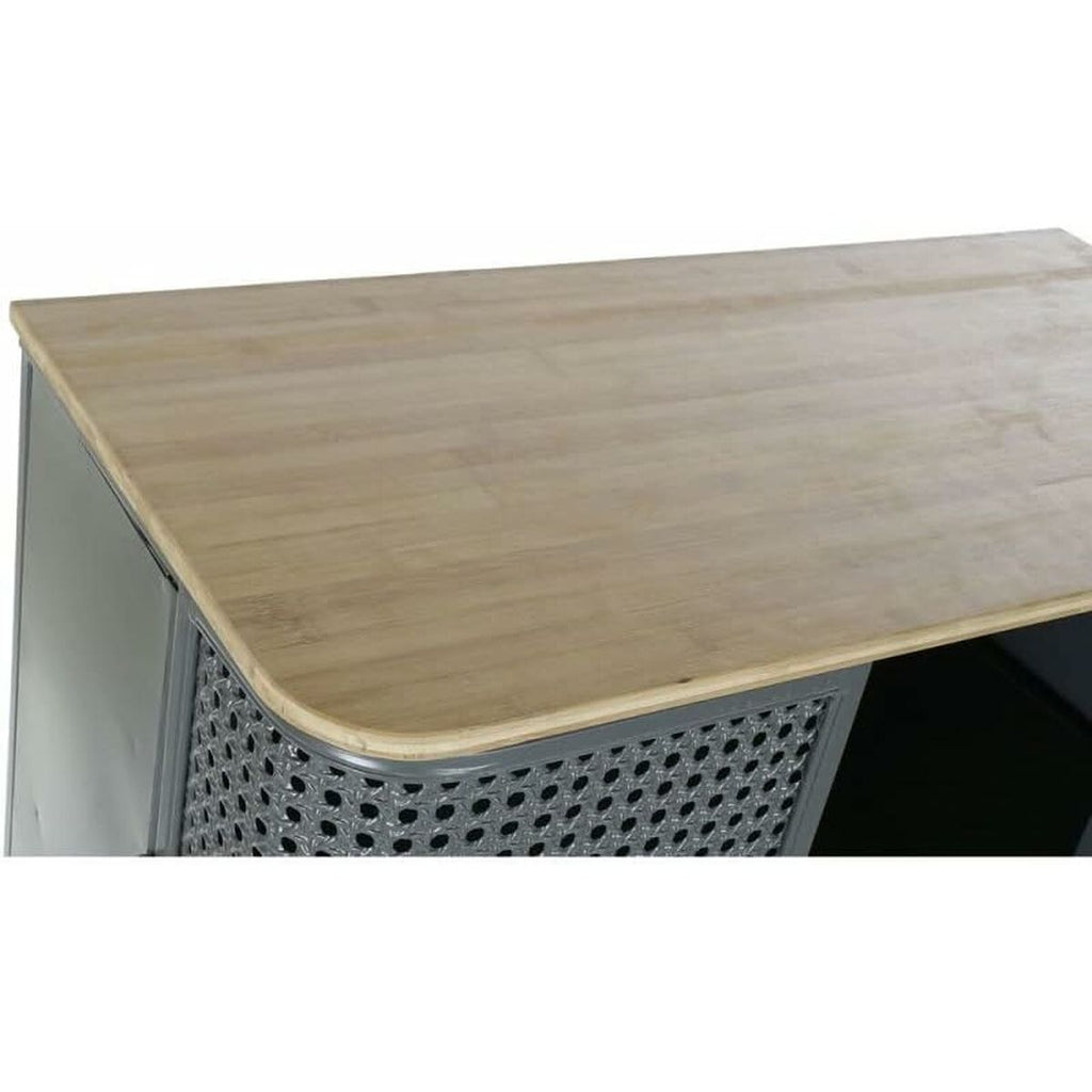 Estantería gris y natural de madera y metal, 79 x 39 x 133 cm — imagen 8