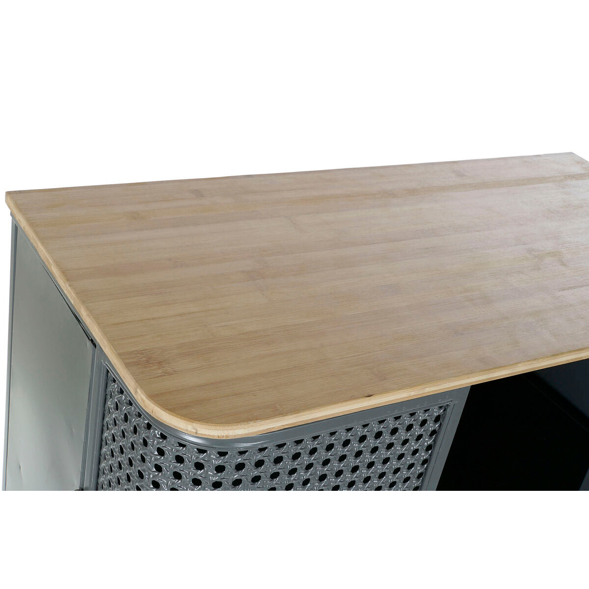 Estantería gris y natural de madera y metal, 79 x 39 x 133 cm — imagen 9