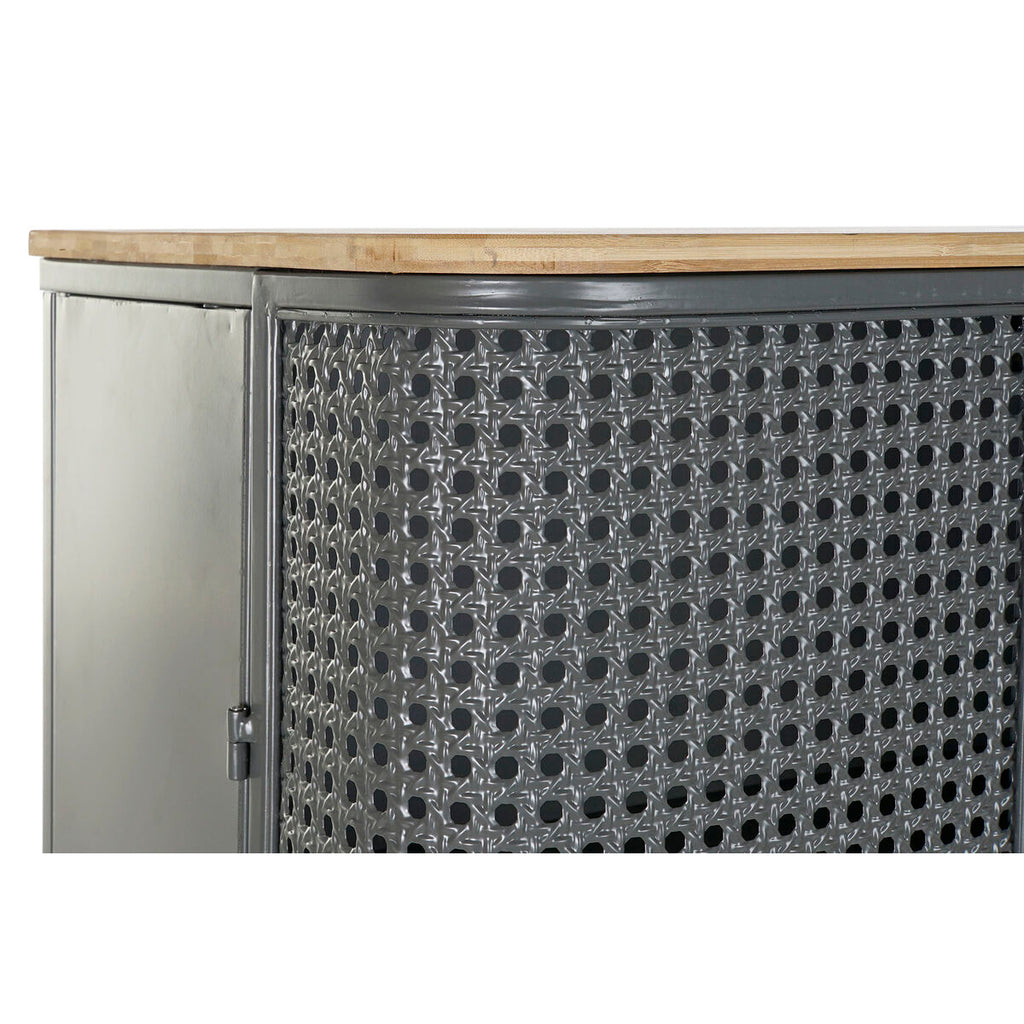Estantería gris y natural de madera y metal, 79 x 39 x 133 cm — imagen 2