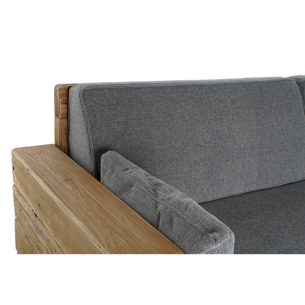 Sofá alpino gris de madera reciclada, 224 x 95 x 82 cm — imagen 8