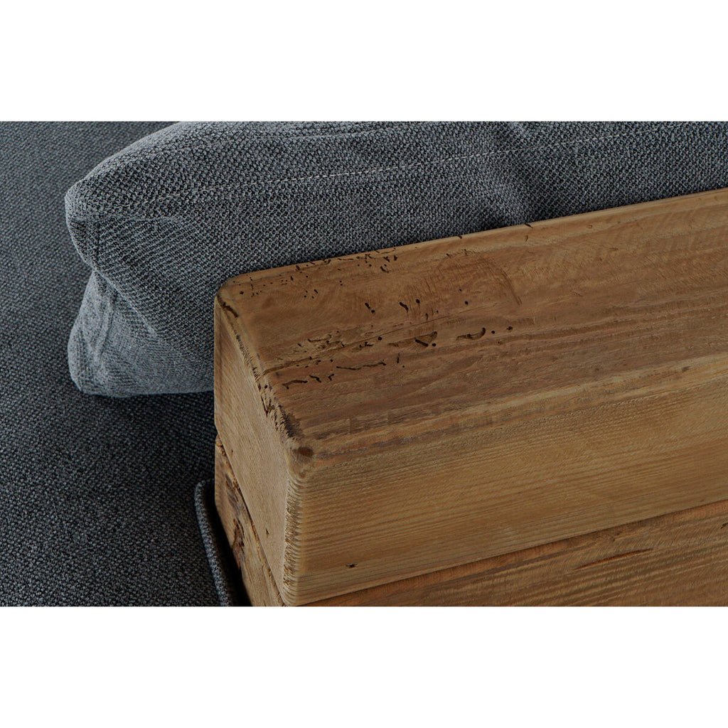 Sofá alpino gris de madera reciclada, 224 x 95 x 82 cm — imagen 5