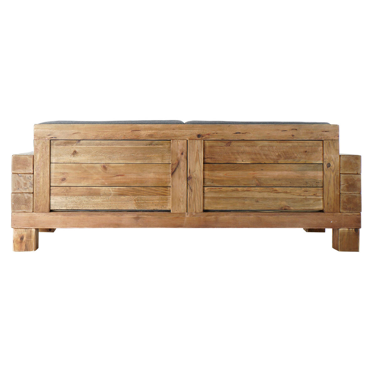 Sofá alpino gris de madera reciclada, 224 x 95 x 82 cm — imagen 3